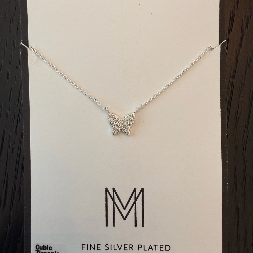 Silver Butterfly Necklace